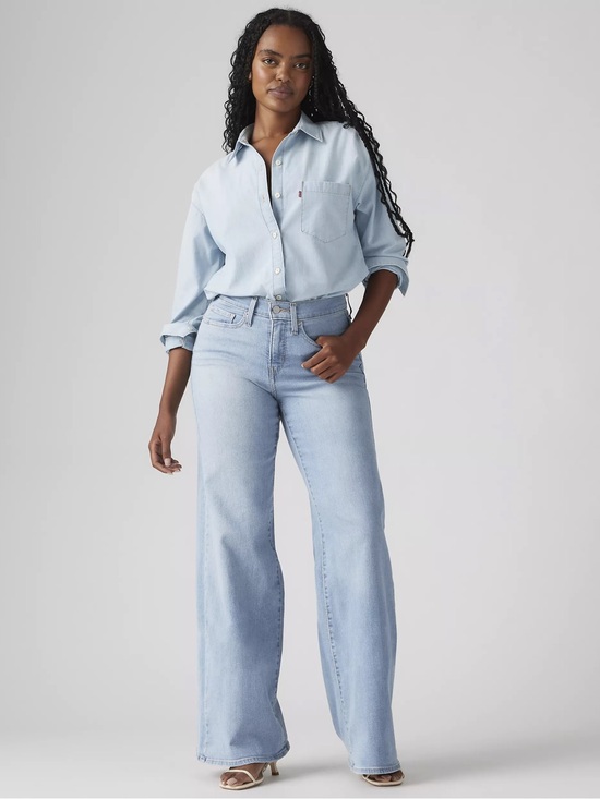 Levi's Denim - Levi's Light Blue High-Rise Wide-Leg Jeans
